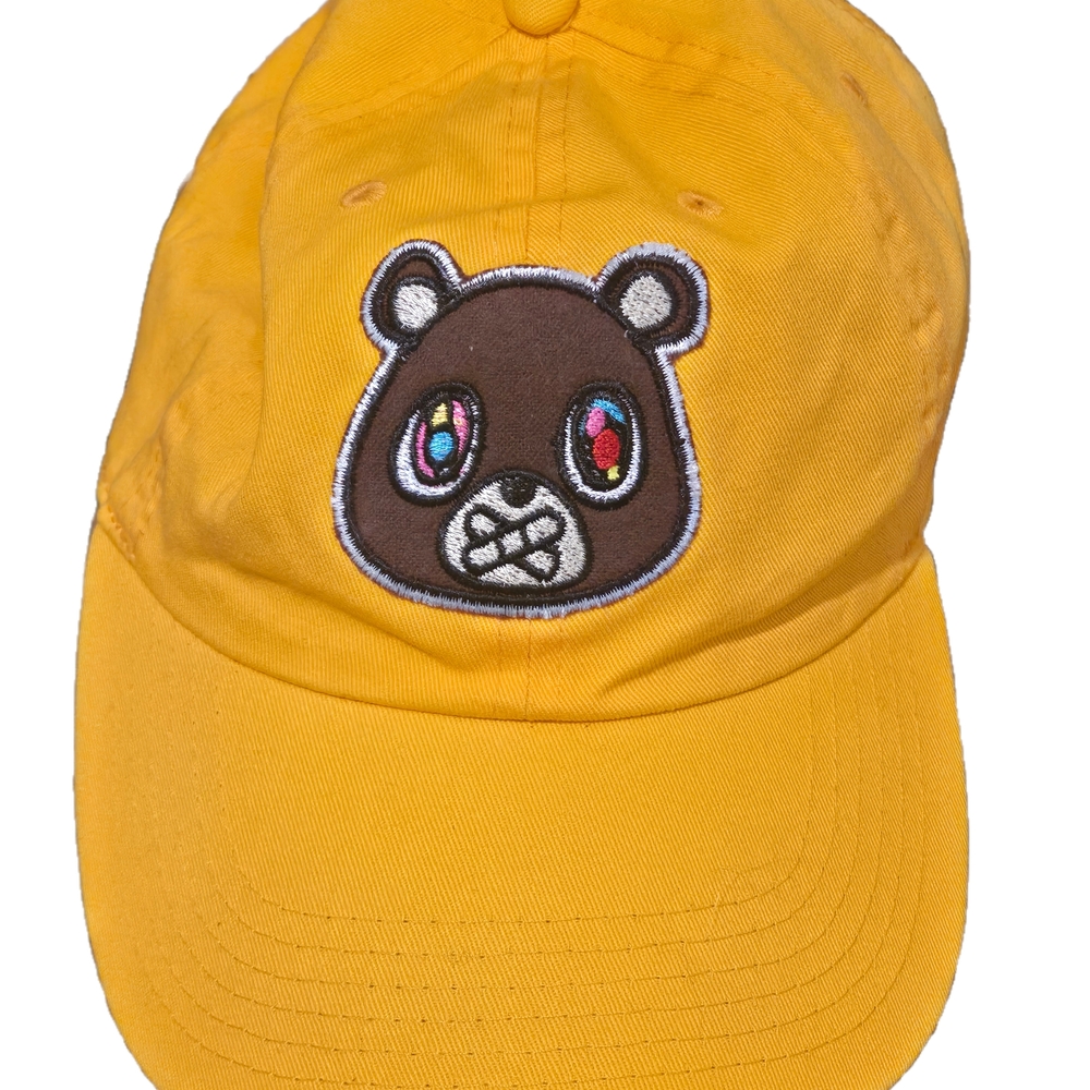 Yellow Cap with Bear Patch